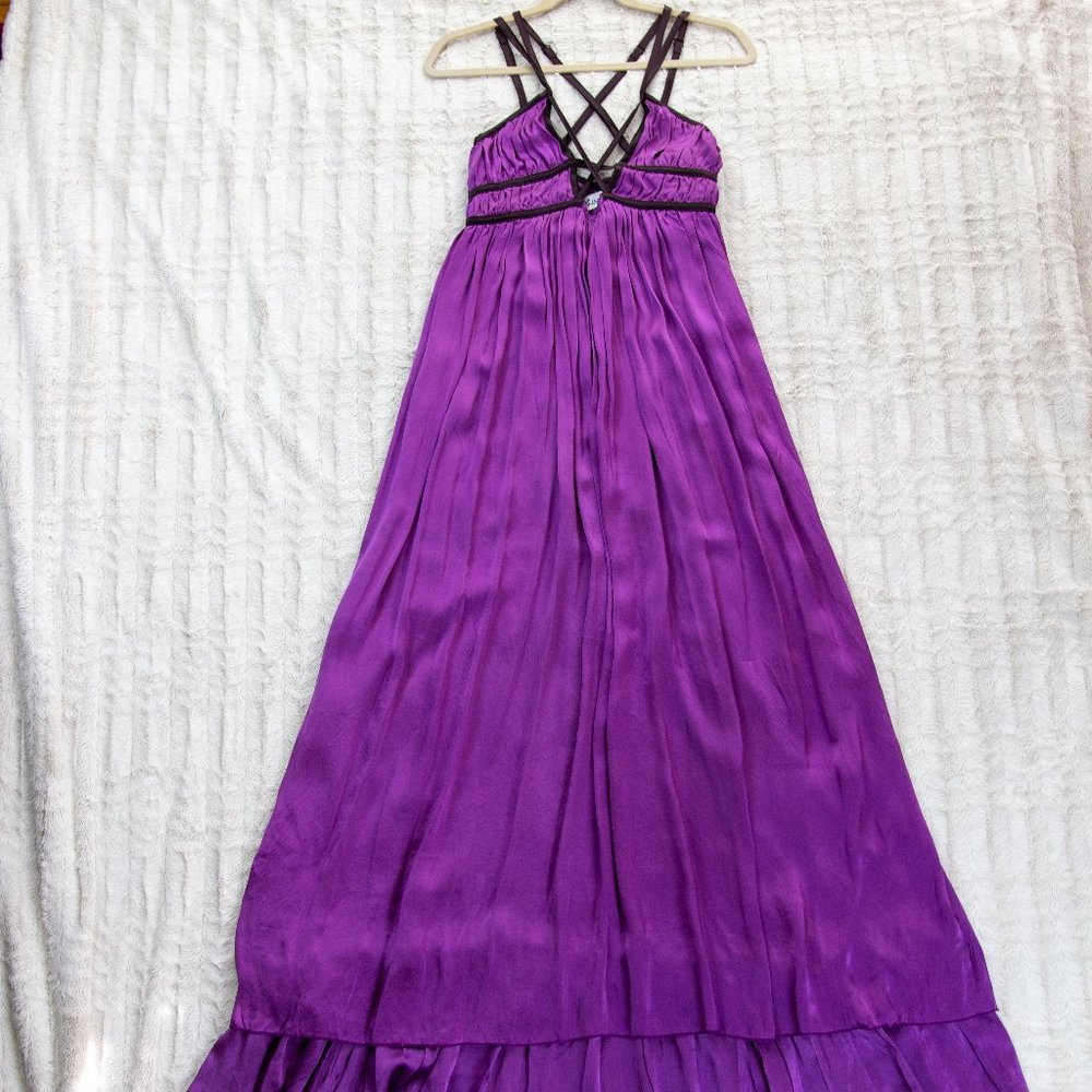 Silk Purple Maxi Dress